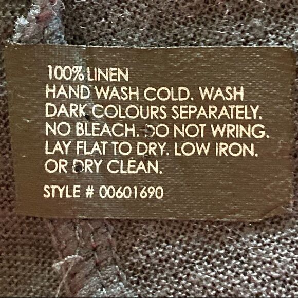 CLUB MONACO 100% Linen 3/4 Sleeve Top Blue XS EUC - Picture 6 of 6